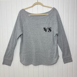 Victoria's Secret Vintage Relax Fit Heather Gray Top Size L